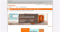 Desktop Screenshot of empresas.bankinter.com